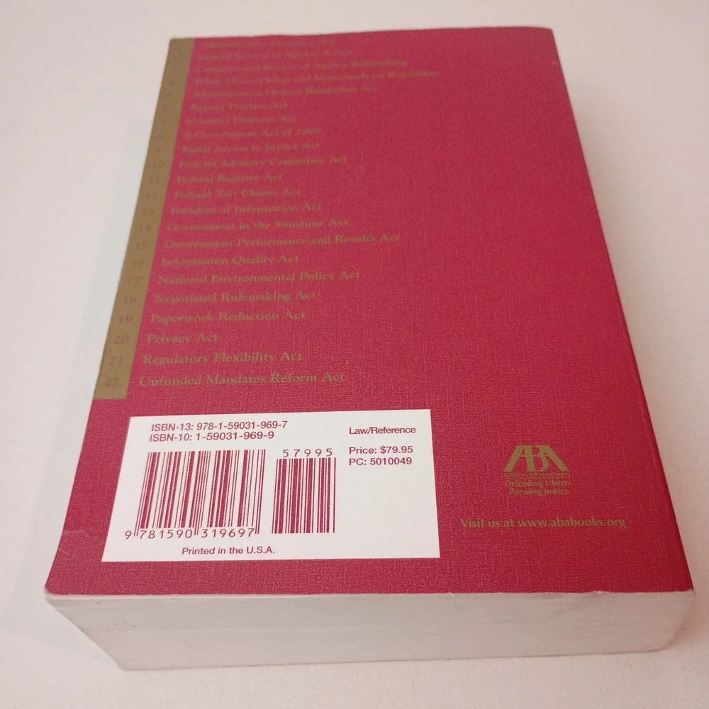 Federal Administrative Procedure Sourcebook 4th Edition By Funk, Lubbers... PB